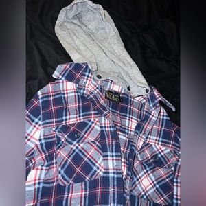 flannel with hood size small
